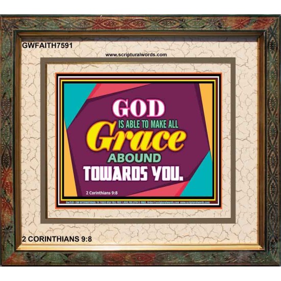 ABOUNDING GRACE   Printable Bible Verse to Framed   (GWFAITH7591)   