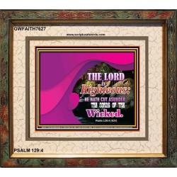 RIGHTEOUS GOD   Bible Verses Framed for Home Online   (GWFAITH7627)   