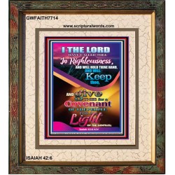 A LIGHT OF THE GENTILES   Framed Bible Verses   (GWFAITH7714)   "16x18"