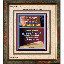 WORDS OF GOD   Bible Verse Picture Frame Gift   (GWFAITH7724)   "16x18"