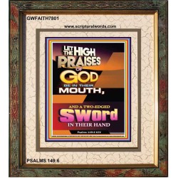 A TWO EDGED SWORD   Modern Christian Wall Dcor Frame   (GWFAITH7801)   