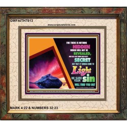 ALL SHALL BE REVEALED   Frame Scripture    (GWFAITH7813)   
