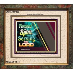 SERVE THE LORD   Christian Quotes Framed   (GWFAITH7825)   