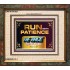 RUN WITH PATIENCE   Contemporary Christian Wall Art   (GWFAITH7837)   "18x16"