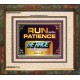 RUN WITH PATIENCE   Contemporary Christian Wall Art   (GWFAITH7837)   