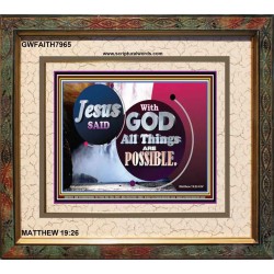 ALL THINGS ARE POSSIBLE   Decoration Wall Art   (GWFAITH7965)   