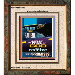 THE WILL OF GOD   Inspirational Wall Art Wooden Frame   (GWFAITH8000)   