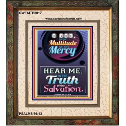 TRUTH OF THY SALVATION   Framed Bible Verses   (GWFAITH8017)   "16x18"