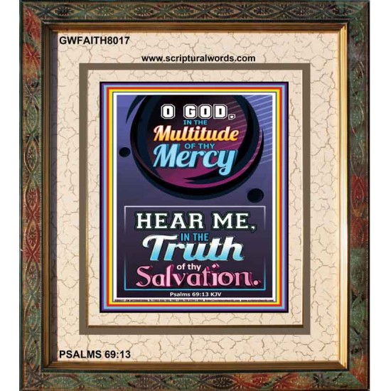 TRUTH OF THY SALVATION   Framed Bible Verses   (GWFAITH8017)   