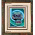 TURN AWAY FROM EVIL   Encouraging Bible Verses Framed   (GWFAITH8082)   "16x18"