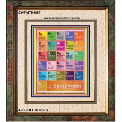 A-Z BIBLE VERSES   Christian Quotes Frame   (GWFAITH8087)   