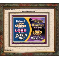 SIGNS AND WONDERS   Framed Scriptural Dcor   (GWFAITH8180)   