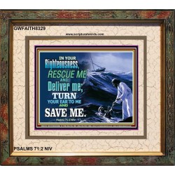 SAVE ME   Large Framed Scripture Wall Art   (GWFAITH8329)   