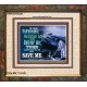 SAVE ME   Large Framed Scripture Wall Art   (GWFAITH8329)   