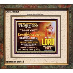 A CONSUMING FIRE   Bible Verses Framed Art Prints   (GWFAITH8361)   "18x16"