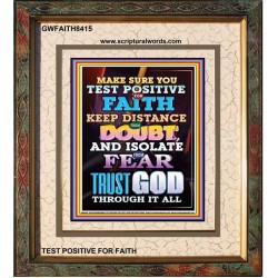 TRUST GOD AT ALL TIMES   Biblical Paintings Acrylic Glass Frame   (GWFAITH8415)   "16x18"