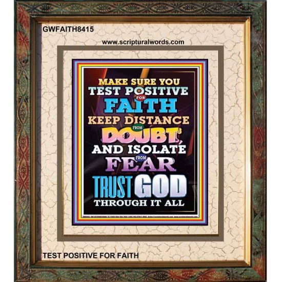 TRUST GOD AT ALL TIMES   Biblical Paintings Acrylic Glass Frame   (GWFAITH8415)   