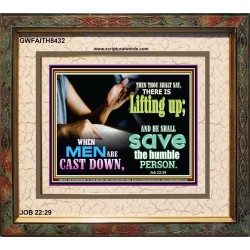 A LIFTING UP   Framed Bible Verses   (GWFAITH8432)   "18x16"