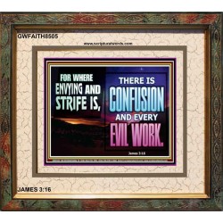 ABSTAIN FROM ENVY AND STRIFE   Scriptural Wall Art   (GWFAITH8505)   