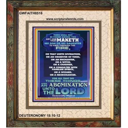 AN ABOMINATION UNTO THE LORD   Bible Verse Framed for Home Online   (GWFAITH8516)   