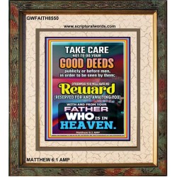 YOUR FATHER WHO IS IN HEAVEN    Scripture Wooden Frame   (GWFAITH8550)   