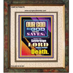THE SOVREIGN GOD   Christian Paintings Acrylic Glass Frame   (GWFAITH8670)   