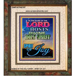 THE SPIRIT OF JOY   Bible Verse Acrylic Glass Frame   (GWFAITH8797)   