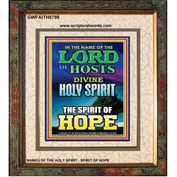 THE SPIRIT OF HOPE   Bible Verses Wall Art Acrylic Glass Frame   (GWFAITH8798)   