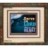WITH ALL YOUR HEART   Framed Religious Wall Art    (GWFAITH8846L)   "18x16"