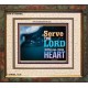 WITH ALL YOUR HEART   Framed Religious Wall Art    (GWFAITH8846L)   