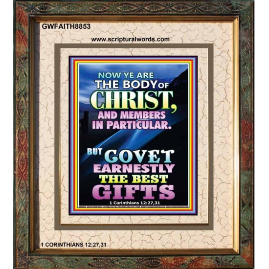 YE ARE THE BODY OF CHRIST   Bible Verses Framed Art   (GWFAITH8853)   