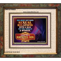 SEXUAL IMMORALITY   Kitchen Wall Dcor   (GWFAITH8953)   