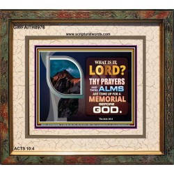 A MEMORIAL BEFORE GOD   Framed Scriptural Dcor   (GWFAITH8976)   "18x16"