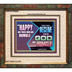 WHAT GOD HAS PROMISED   Custom Biblical Painting   (GWFAITH8982)   "18x16"