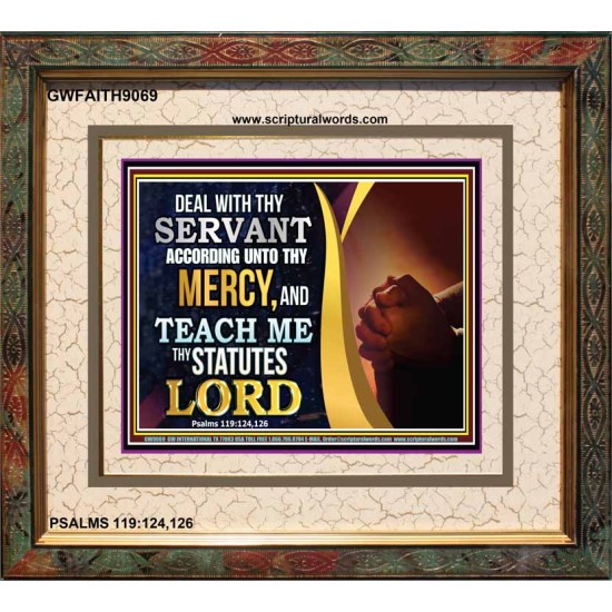 ACCORDING TO THY MERCY   New Wall Dcor   (GWFAITH9069)   