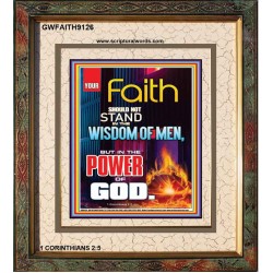 YOUR FAITH   Frame Bible Verse Online   (GWFAITH9126)   