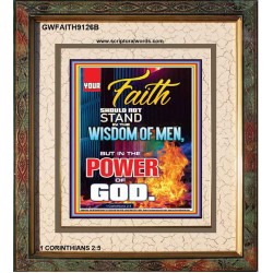 YOUR FAITH   Framed Bible Verses Online   (GWFAITH9126B)   "16x18"