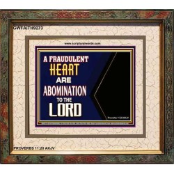 WHAT ARE ABOMINATION TO THE LORD   Large Framed Scriptural Wall Art   (GWFAITH9273)   "18x16"