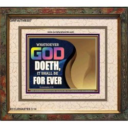 WHATSOEVER GOD DOETH IT SHALL BE FOR EVER   Art & Dcor Framed   (GWFAITH9357)   "18x16"