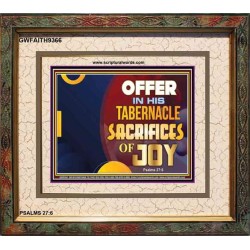SACRIFICES OF JOY   Bible Verses Framed Art   (GWFAITH9366)   