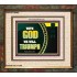 WITH GOD WE WILL TRIUMPH   Large Frame Scriptural Wall Art   (GWFAITH9382)   "18x16"