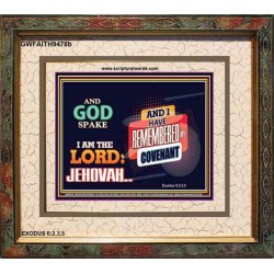AND GOD SPAKE   Christian Artwork Frame   (GWFAITH9478b)   