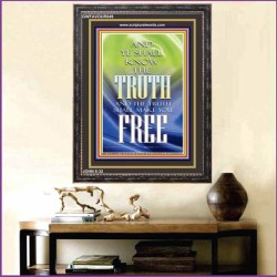 THE TRUTH SHALL MAKE YOU FREE   Scriptural Wall Art   (GWFAVOUR049)   