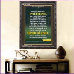 APPROACH THE THRONE OF GRACE   Encouraging Bible Verses Frame   (GWFAVOUR080)   "33x45"