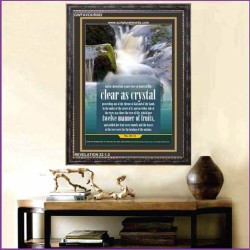 WATER OF LIFE   Christian Quotes Framed   (GWFAVOUR082)   "33x45"