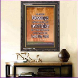 OVERTAKEN BLESSINGS   Contemporary Christian Paintings Acrylic Glass frame   (GWFAVOUR1047)   