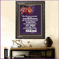 WOUNDED FOR OUR TRANSGRESSIONS   Inspiration Wall Art Frame   (GWFAVOUR1106)   