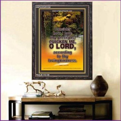 QUICKEN ME O LORD   Bible Verses Framed for Home   (GWFAVOUR1228)   