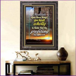 MEDITATE UPON THESE THINGS   Printable Bible Verses to Framed   (GWFAVOUR1232)   