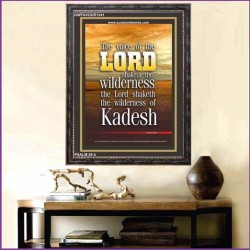 VOICE OF THE LORD IS POWERFUL   Scripture Wall Art   (GWFAVOUR1241)   "33x45"